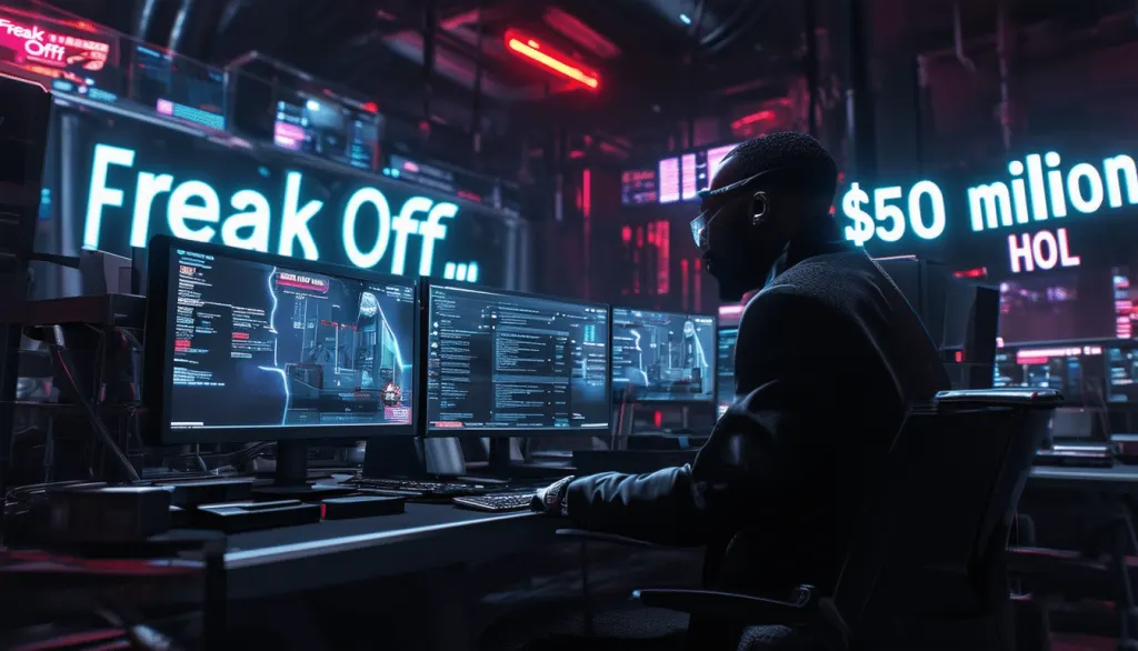diddy lance une controversée collection de vidéos 'freak off' sur le dark web, affichée à 500 millions de dollars, avec des apparitions de célébrités comme justin bieber et drake. ces révélations de jaguar wright suscitent une onde de choc dans l'industrie musicale.